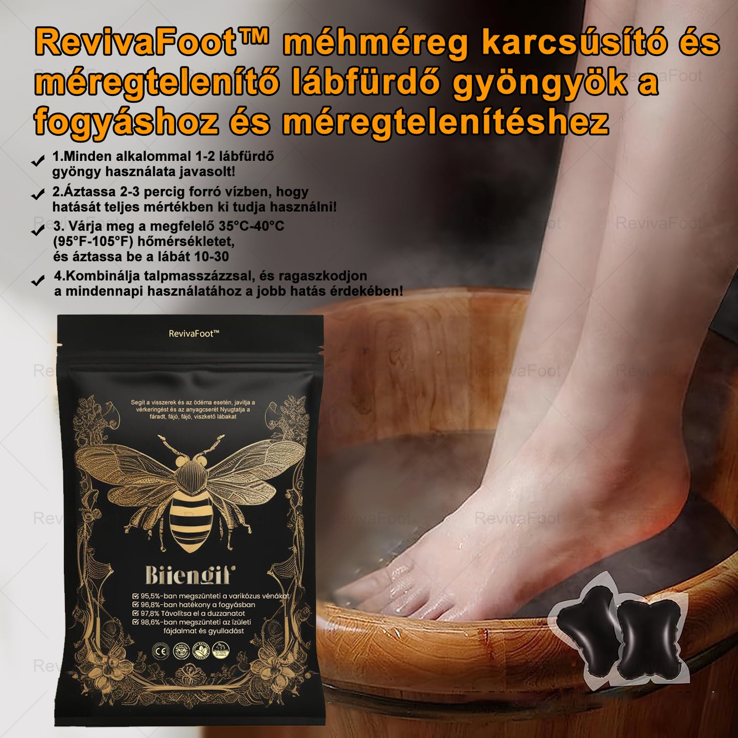 VascuTone™  🍃Bee venom lymphatic detoxification slimming foot bath beads -- (Doctor recommended - suitable for all lymphatic problems and obesity)